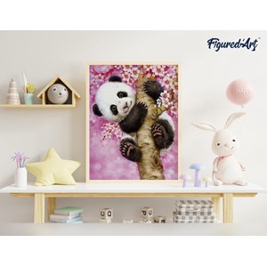 Peinture par numéro bébé panda
