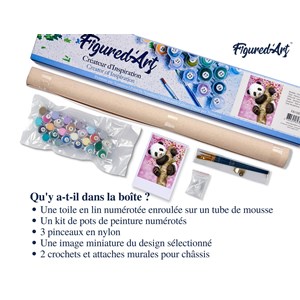 Peinture par numéro bébé panda