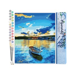 Peinture par numéro barque et lever de .