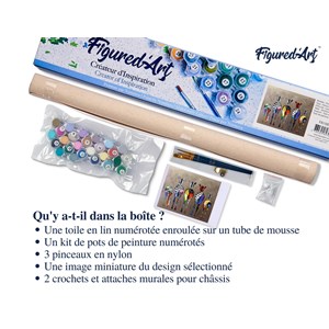 Peinture par numéro zèbres de dos