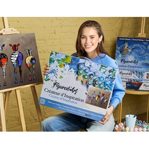 Peinture par numéro zèbres de dos