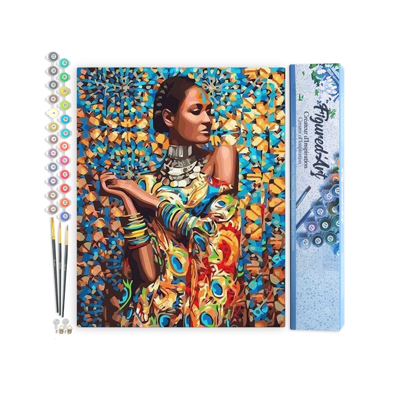 Figured'Art - Peinture par numéro femme en habits .