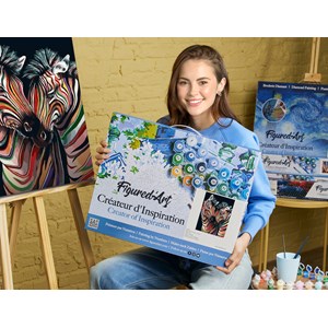 Peinture par numéro couple de zèbres .