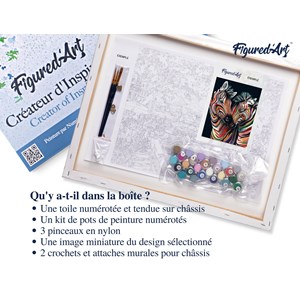 Peinture par numéro couple de zèbres .