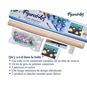 Peinture par numéro lumières sur le lac