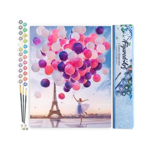 Peinture par numéro lâcher de ballons à.