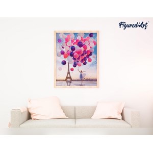 Peinture par numéro lâcher de ballons à.