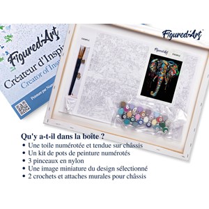 Peinture par numéro peinture elephant