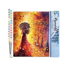 Peinture par numéro forêt d'automne et .