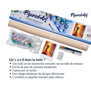 Peinture par numéro forêt d'automne et .