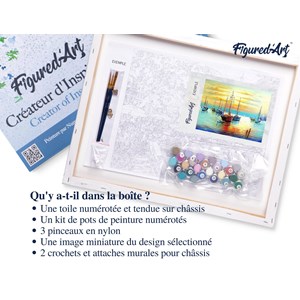 Peinture par numéro voiliers au port