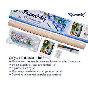 Peinture par numéro pluie romantique