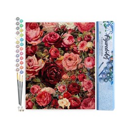 Peinture par numéro fleurs romantiques