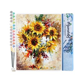 Peinture par numéro jolis tournesols
