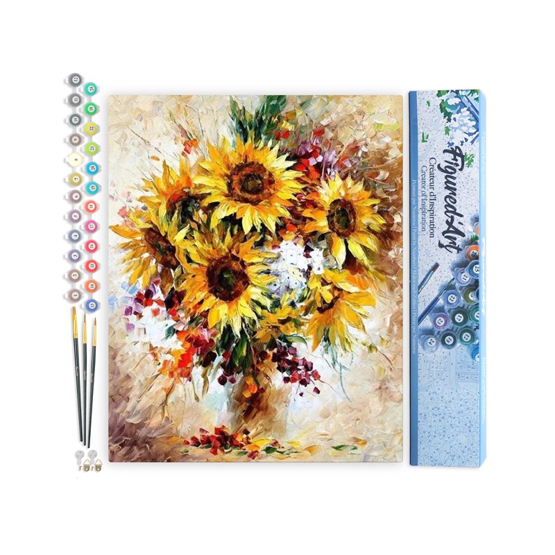 Figured'Art - Peinture par numéro jolis tournesols
