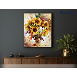Peinture par numéro jolis tournesols