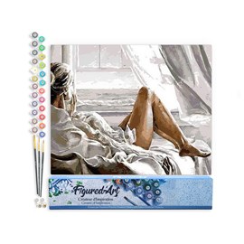 Peinture par numéro repos face à la mer