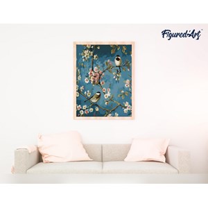 Peinture par numéro fleurs et oiseaux