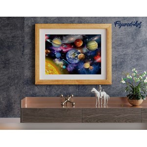 Peinture par numéro système solaire