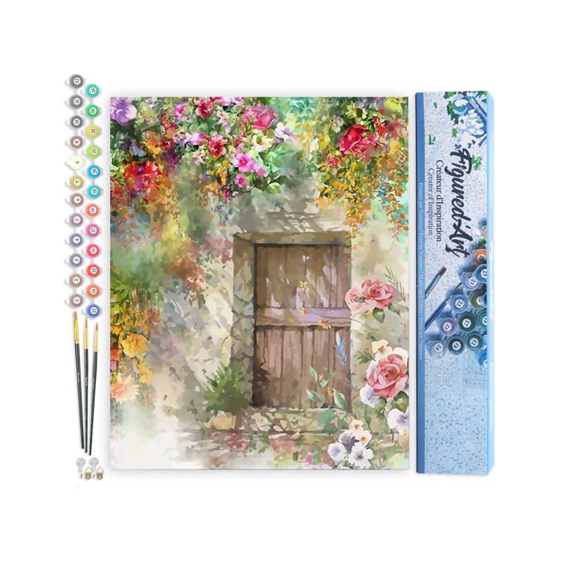 Peinture par numéro porte de la cave