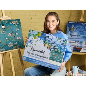 Peinture par numéro fleurs et oiseaux 2