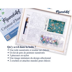 Peinture par numéro fleurs et oiseaux 2