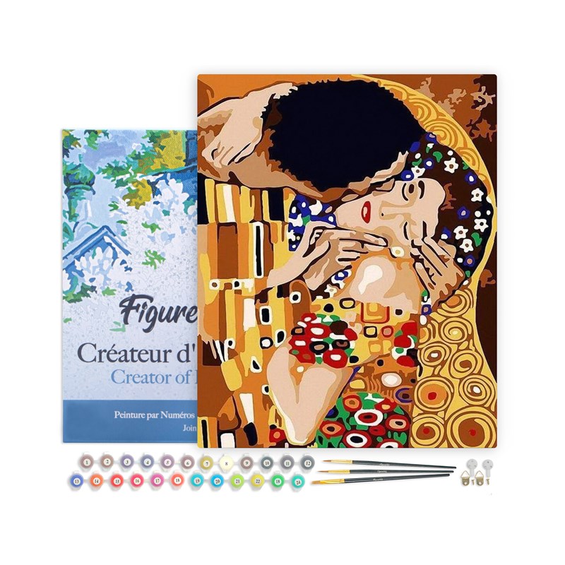 Peinture par numéro tendre baiser