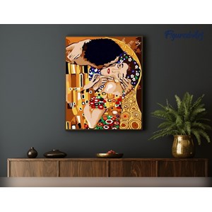 Peinture par numéro tendre baiser