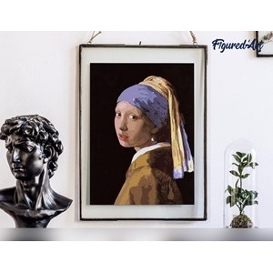 Peinture par numéro vermeer la jeune .