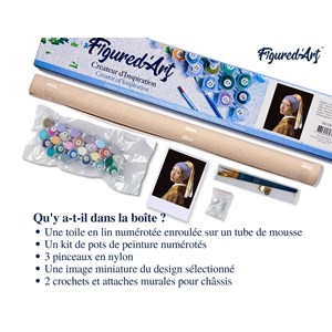 Peinture par numéro vermeer la jeune .