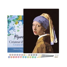 Peinture par numéro vermeer la jeune .