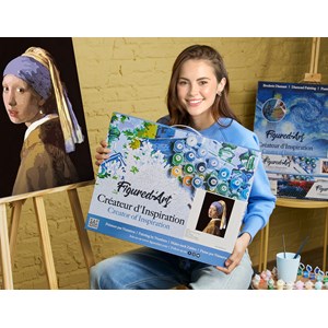 Peinture par numéro vermeer la jeune .