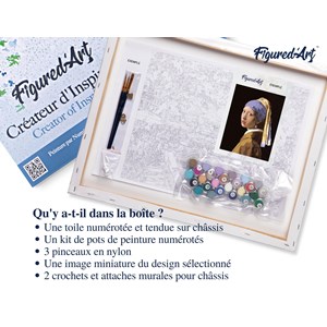 Peinture par numéro vermeer la jeune .