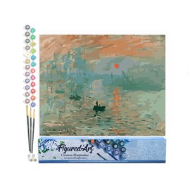 Peinture par numéro monet impression .