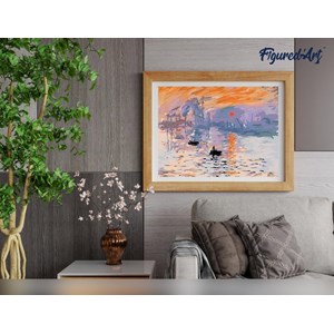 Peinture par numéro monet impression .