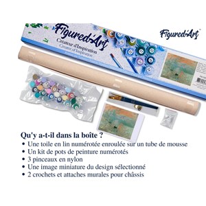 Peinture par numéro monet impression .