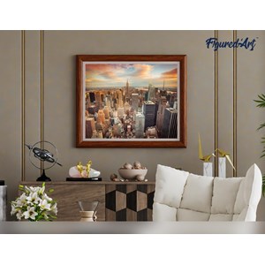 Peinture par numéro coucher de soleil .