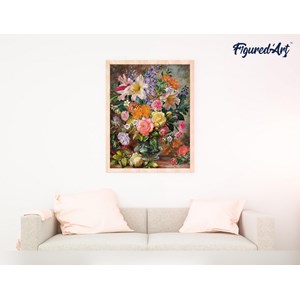 Peinture par numéro explosions de fleurs