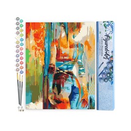 Peinture par numéro beauté en couleurs