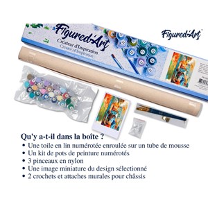 Peinture par numéro beauté en couleurs