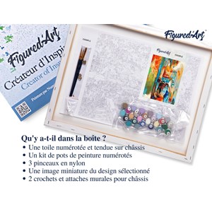 Peinture par numéro beauté en couleurs