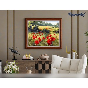 Peinture par numéro coquelicots .