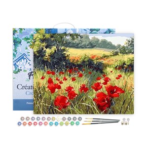 Peinture par numéro coquelicots .