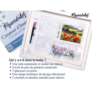 Peinture par numéro coquelicots .