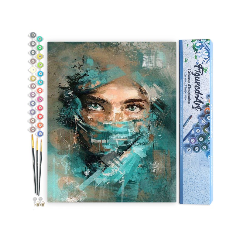 Figured'Art - Peinture par numéro regard envoutant