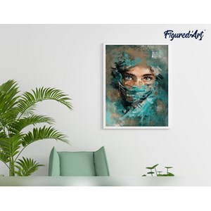 Peinture par numéro regard envoutant