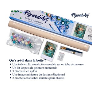 Peinture par numéro regard envoutant