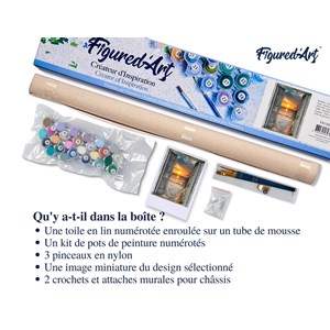 Peinture par numéro porte sur la mer