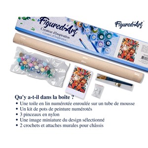 Peinture par numéro petit renard caché .