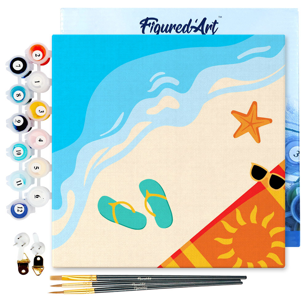 Figured'Art Mini Peinture par Numéro Adulte 20x20cm avec cadre Plante et Vase noir - Petit Format Kit de Loisir Créatif DIY Numéro d'Art Complet Figured'Art Mini Peinture par Numéro Adulte 20x20cm avec cadre Plante et Vase noir - Petit Format Kit de Loisir Créatif DIY Numéro d'Art Complet